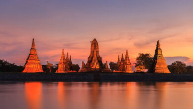 ऐतिहासिक शहर Ayutthaya थाईलैंड