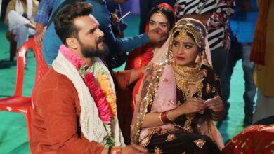 mandap-se-bhagi-Khesari Lal Yadav-ki-dulhan-mach-gya-kohram-bhojpurisargam.com